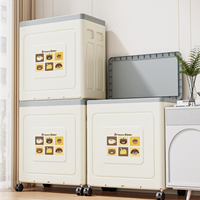 Boîte de rangement pliable grande capacité en PP écologique avec roulettes et ouverture supérieure pour vêtements et articles de plein air