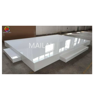 Vente d'usine OEM, scène de mariage en acrylique blanc, scène de danse pour fête