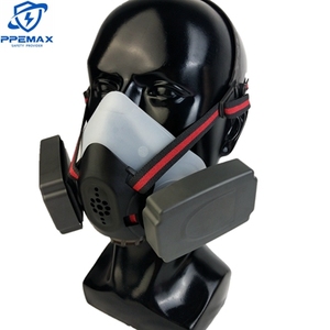 Masque réutilisable en silicone de qualité alimentaire EN140 <span class=keywords><strong>Filtre</strong></span> actif à baïonnette <span class=keywords><strong>ABEK1P3</strong></span> Demi-masque respiratoire - Product Image 6