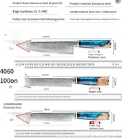 VG10 staal Damascus hars handvat ambidexter hoogglans afwerking vaatwasserbestendig milieuvriendelijk traditioneel koksmes