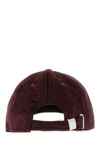 Quality Guarantee Designer Drole De Monsieur <b>Corduroy</b> Burgundy Velvet Baseball <b>Hat</b> Cotton Stretch <b>Hat</b> - Product Image 3