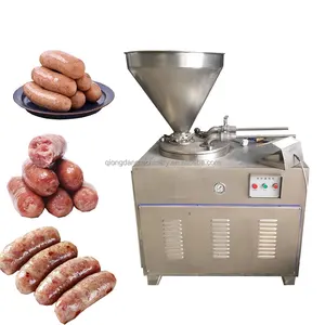 Industrial Automatic Big Sausage Stuffing Fill Twist Maker Sausages Filler Stuffer Make Machine With The Good Price