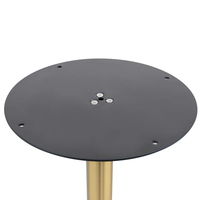 Pieds de table en acier inoxydable, style trompette, simples, ronds, pour hôpital, café, restaurant, base de table en forme de tulipe