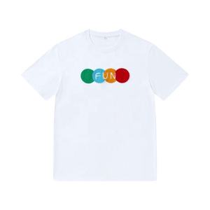 Nouveau design personnalisé blanc unisexe 100% coton coloré chenille t-shirt brodé - Product Image 4
