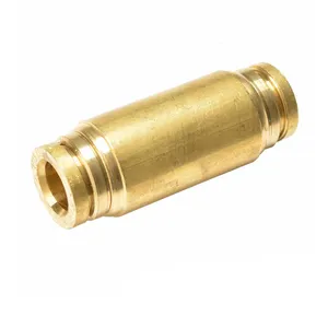 Custom Precision Cut Thick Wall Round Brass Small Diameter Thin Walled Bronze Pipes CNC Lathe Turning Threaded Brass Tubes