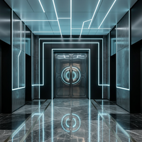 Porte coupe-feu et insonorisée en acier inoxydable pour intérieur commercial moderne KTV, bar personnalisé, box karaoké, salle privée, finition de qualité, garantie 5 ans