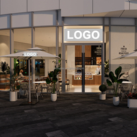 Vitrine alimentaire Design Store Comptoir de café pour dépanneur Vitrine en bois