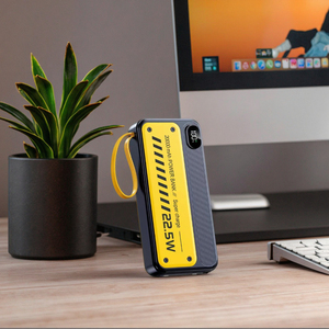 <span class=keywords><strong>Nouvelle</strong></span> batterie externe 20000mAh avec écran LED, 4 câbles de charge intégrés, design élégant compatible avec tous les téléphones - Product Image 2