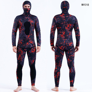 Combinaison de plongée pour homme en néoprène 3 mm à capuche, manches longues, impression par sublimation, imperméable, pour la plongée et la pêche - Product Image 5