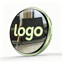 Badge numérique intelligent Ihomemix 1,7 pouces IPS pour hôtels et événements avec recharge sans fil, affichage vidéo en 15 secondes et badge d'identification dynamique