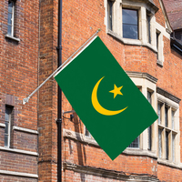 En gros 3x5ft Mauritanie Drapeaux 68D/100D Polyester Personnalisable Fanion Livraison Rapide Du Fournisseur Fiable