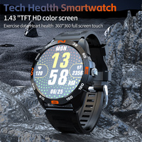 Reloj Inteligente Deportivo S2, Redondo, con Monitor de Ritmo Cardíaco, Llamadas Bluetooth, Resistente al Agua IP68, Pantalla Táctil, para Hombre
