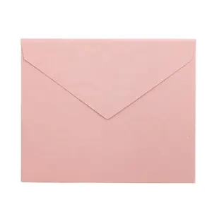 저렴한 절단 핑크 맞춤형 포장 선물 봉투 카드