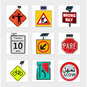 ODM Fabricant Panneau d'affichage à LED étanche IP65 en aluminium Flèche de signalisation de trafic extérieur pour avertissement routier Pas de stationnement Route lente - Product Image 4
