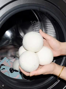 Boules de séchage en laine 100% naturelle, taille XL 7 cm, adoucissant naturel pour le linge, réduit les plis, diminue le temps de séchage, vente en gros - Product Image 2
