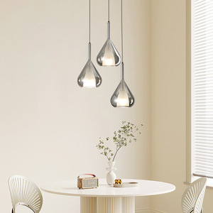 Nordic Style Minimalist Modern <b>LED</b> Pendant <b>Light</b> Three-Head Bar Counter/Dining Table <b>Light</b> Fixture <b>for</b> Bedroom Dining <b>Room</b> - Product Image 2
