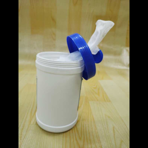 Conteneur en plastique blanc HDPE de haute qualité pour lingettes humides, 60-120 pièces, pour désinfectant liquide - Product Image 4