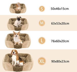 Benutzer definierte hochwertige Samt Nest Bett für Hunde Weiche Winter Fluffy <span class=keywords><strong>Warm</strong></span> Cosy Velvet und Foam <span class=keywords><strong>Pet</strong></span> Schlafs ofa - Product Image 4