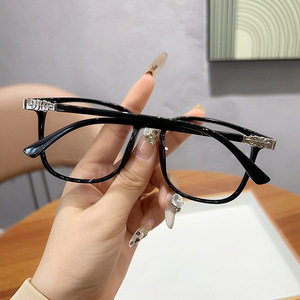 Can Match the Degree of Korean Version of Street Shooting Personality Eye Male Online Celebrity Black Rimmed Flat <strong>Glasses</strong> 2372 - Product Image 2