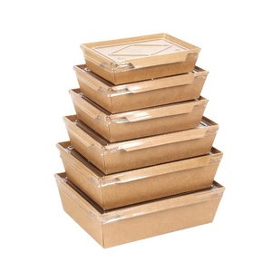 Plateaux à biscuits jetables en papier kraft carré de haute qualité, écologiques, à prix abordable, pour la restauration, lot de 50 paniers de service pour fêtes - Product Image 6