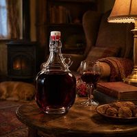 Bouteille de vin en verre à bouchon basculant avec poignée, transparente, de qualité alimentaire, pour la cuisine, la maison et la vinification (vente en gros)