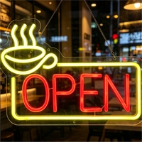 Letrero de Neón Personalizable Multicolor para Exteriores con Impermeabilización IP65, Alimentación por CA, Formas Personalizadas para Cafeterías y Uso Doméstico