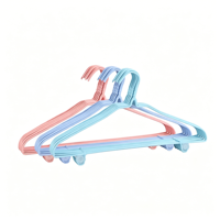 Cintres métalliques robustes en PE thermolaqué, antidérapants, sans chocs, pour vêtements adultes, avec crochets inférieurs, antirouille, approvisionnement en gros