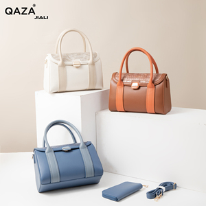 Sac à bandoulière <span class=keywords><strong>QAZA</strong></span> pour femme, en PU de luxe, imperméable, avec fermeture à bouton, décoration métallique, bandoulière, nouveau style, sac à main - Product Image 1