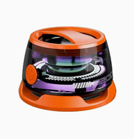 Cadeau d'entreprise promotionnel, solaire portable, alimenté par DC 1.3, pour haut-parleur V2.0, autonomie de la batterie de 15 à 20 heures, support de téléphone LED RGB, radio FM