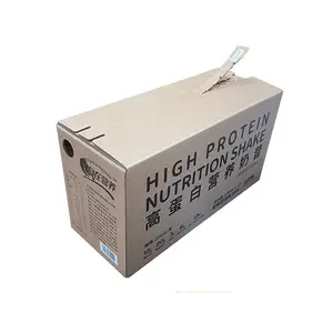 Ustom-cajas de cartón corrugadas con cierre automático, cajas de cartón para envío de correo
