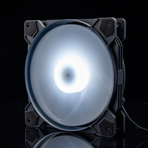 Silent RGB LED 12-inch <strong>computer</strong> case <strong>fan</strong> with CPU temperature sensor for gaming <strong>computers</strong>, using 6-pin connection method - Product Image 2
