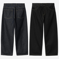 Jeans Baggy de Mezclilla Cruda Personalizados YUCE, Jeans de Mezclilla Selvedge de Algodón de Alta Calidad, Jeans de Mezclilla de Corte Limpio para Streetwear
