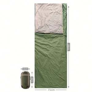 Sac de couchage portable personnalisé - Design enveloppe, imperméable et léger pour l'extérieur - Product Image 5