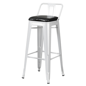 Tabouret <span class=keywords><strong>de</strong></span> <span class=keywords><strong>bar</strong></span> multifonctionnel en fer moderne avec dossier en bois pour l'extérieur, la maison, le <span class=keywords><strong>bar</strong></span>, le café, le restaurant, le bureau, le salon - Product Image 3