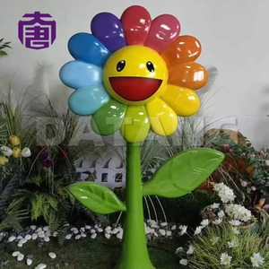 Lámpara Decorativa de Resina y Fibra de Vidrio con Luz LED 3D en Forma de Flor, Personalizada, IP65, para Exteriores, Jardín, Césped, Festivales y Celebraciones - Product Image 6