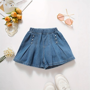 <span class=keywords><strong>Shorts</strong></span> in Denim Personalizzati per Ragazze OEM, Vari Colori, Campione Disponibile in 7 Giorni |   Disponibile |   Fabbrica di Abbigliamento per Bambini Foshan - Product Image 4