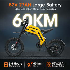 Moto haute performance 2000W pour l'aventure tout-terrain, puissante moto électrique 52V, personnalisable, offrant diverses configurations - Product Image 4