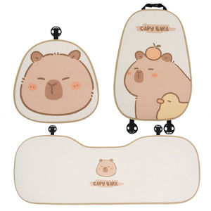 Coussin de siège auto Capybara en tissu maillé respirant toutes saisons, lot de 3-4 - Product Image 5