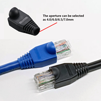 Conector de enchufe de red RJ45 Cat5 Cat6 Cat7 con accesorio de cubierta para conectores