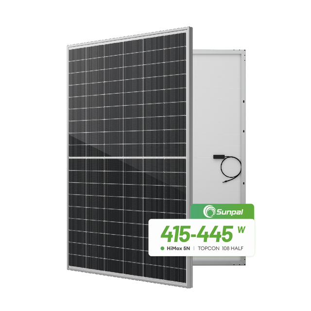 Sunpal N Type TOPCON Bifacial Solar Panel 415W 420W 445W 450W Mono Solar PV Module Panel Wholesale Price From China