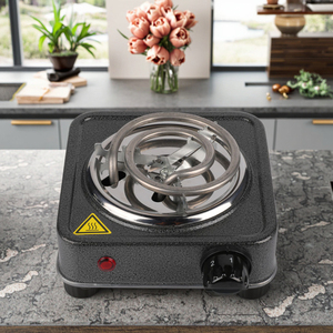 Elite Plaque De Cuisson électrique à Un Brûleur Réglable - Réchaud De Camping Portable à Prix - 10
