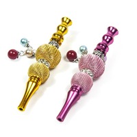 Petit porte-cigarette portable et créatif en alliage d'aluminium en métal coloré en forme de gourde et accessoires pour fumer