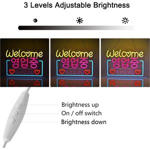 Lumière d'ambiance intérieure néon LED multicolore coréenne, panneau d'entrée de supermarché, indicateur lumineux décoratif - Product Image 3