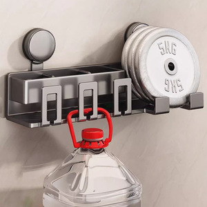 Support à ventouse, sans perçage, rangement mural pour salle de bain, pour bain de bouche, suspendu - Product Image 5