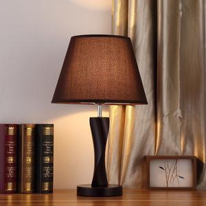 Adjustable Brightness Romantic Creative Table Lamp Simple Modern Chinese Style Solid Wood Bedside Lamp for Bedroom Living Room - Product Image 5