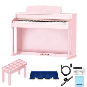 Terence E50 Piano digital 88 teclas martillo ponderado acción <span class=keywords><strong>teclado</strong></span> abatible vertical y tres pedales - Product Image 3