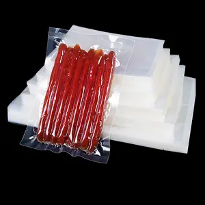 Sacos plásticos transparentes selados lado Compostable biodegradável do bloco do vácuo do alimento sacos de empacotamento de vácuo para o alimento congelado