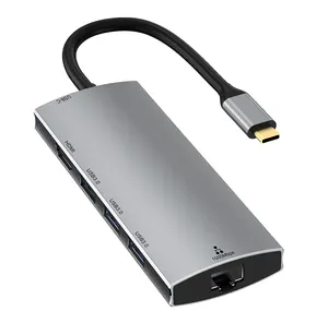 HUB Chuyển Đổi Nguồn Điện 6 Trong 1 Type C Sang HD-MI USB Cho Bộ Chuyển Đổi Trạm Nối Máy Tính Xách Tay Cho Bộ Chuyển Đổi Macbook Pro Usb Ethernet