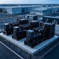 2400kW 2,4MW Geräuscharmes Open-Frame-Dieselaggregat 60Hz mit Automatischer Umschaltung für Rechenzentren und Großflächige Notstromversorgung