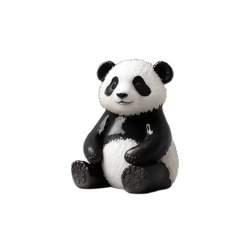 Estátua/estatueta/escultura de resina Panda, presente e artesanato de animais de mesa em poliresina personalizados para casa e escritório